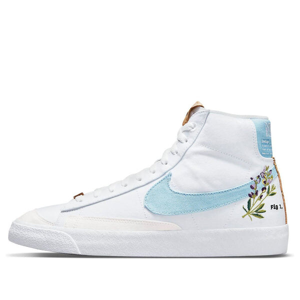

Кроссовки blazer mid '77 'indigo' Nike, белый