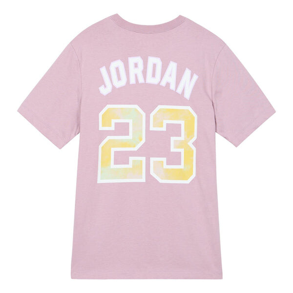 

Футболка Air Jordan Sport DNA Solid Color Logo Alphabet Numeric Round Neck Short Sleeve Purple Red, фиолетовый