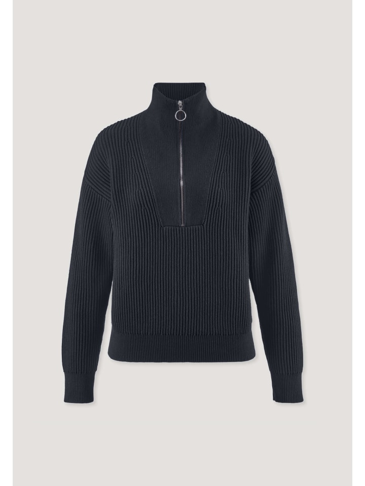 

Hessnatur Вязаный свитер темно-синего цвета