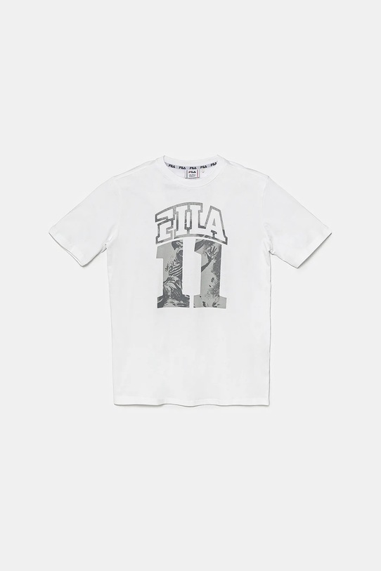 

Детская хлопковая футболка ILLERRIEDEN Fila, белый