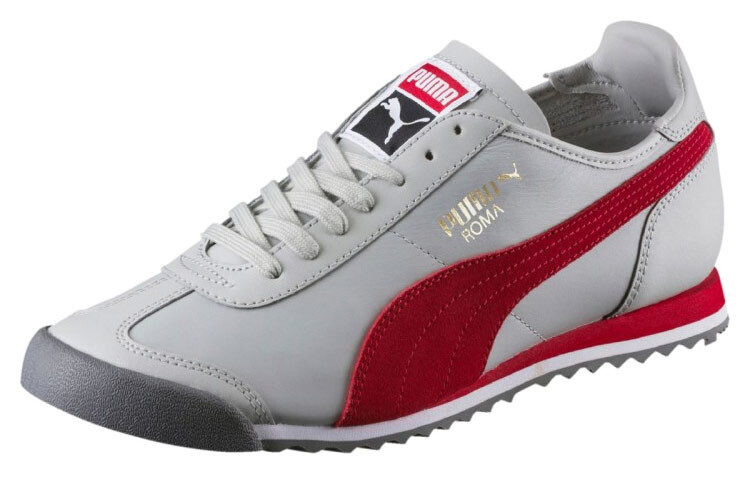 

Кроссовки Roma мужские низкие серые/красные Puma, Красный, Кроссовки Roma мужские низкие серые/красные Puma