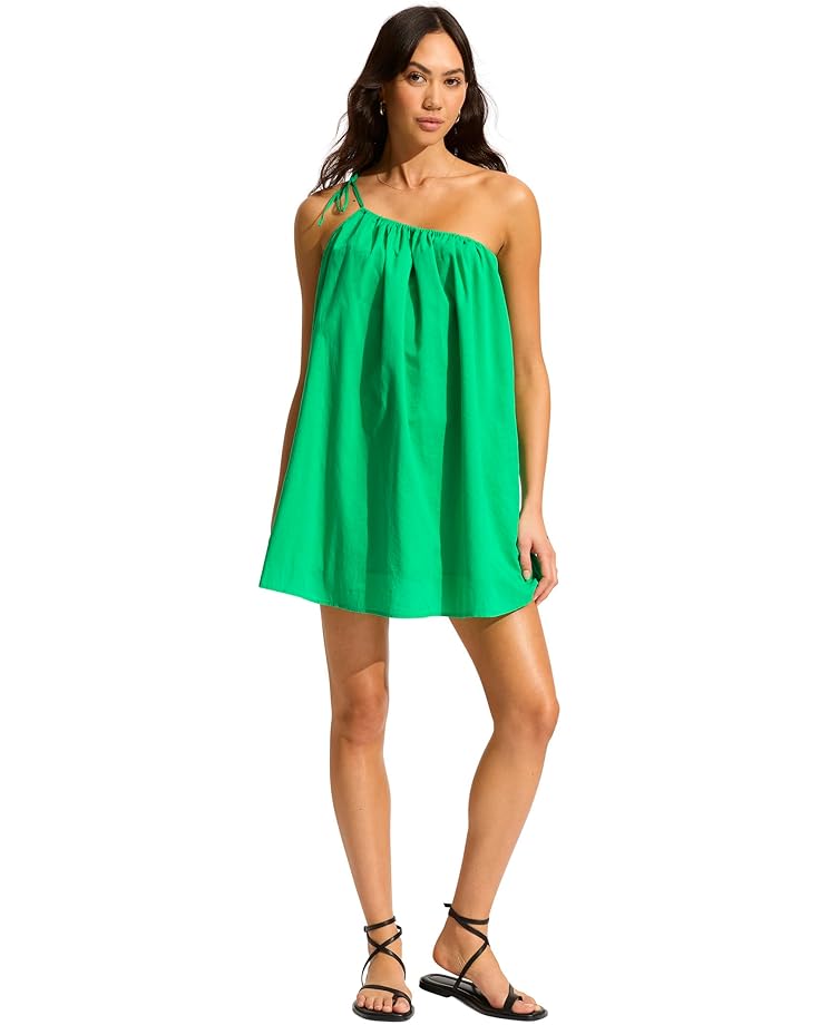 

Платье Seafolly Rio One Shoulder Mini Dress, цвет Jade