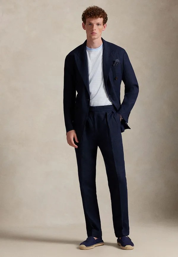 Футболка стандартного кроя в полоску с принтом «лайф» Polo Ralph Lauren, Office Blue/White — фото 4