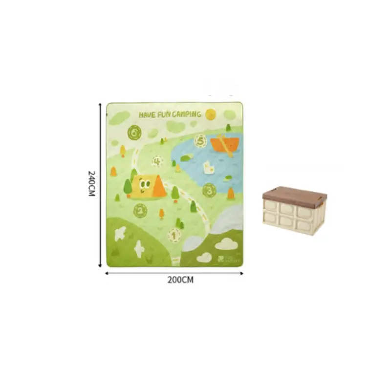 

Mobi Garden Ультразвуковой игровой коврик для пикника-Totoule 240 + складной ящик для хранения Junhuashi SNX080, набор из двух предметов