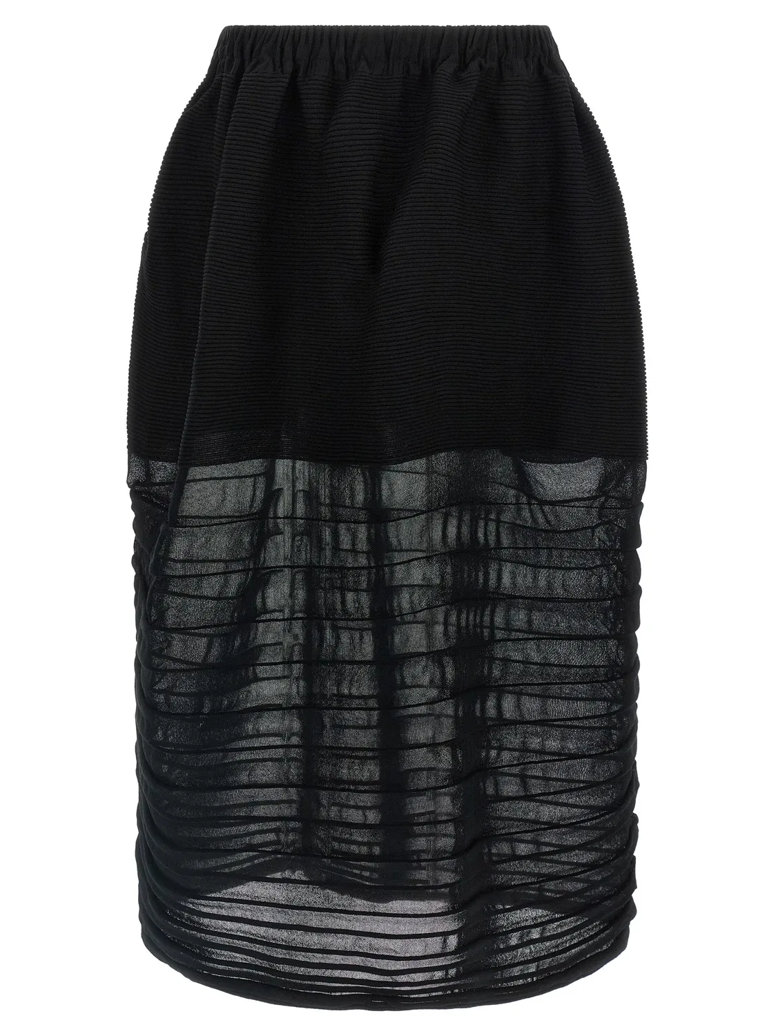 Юбка «Moving Knit» Issey Miyake, черный