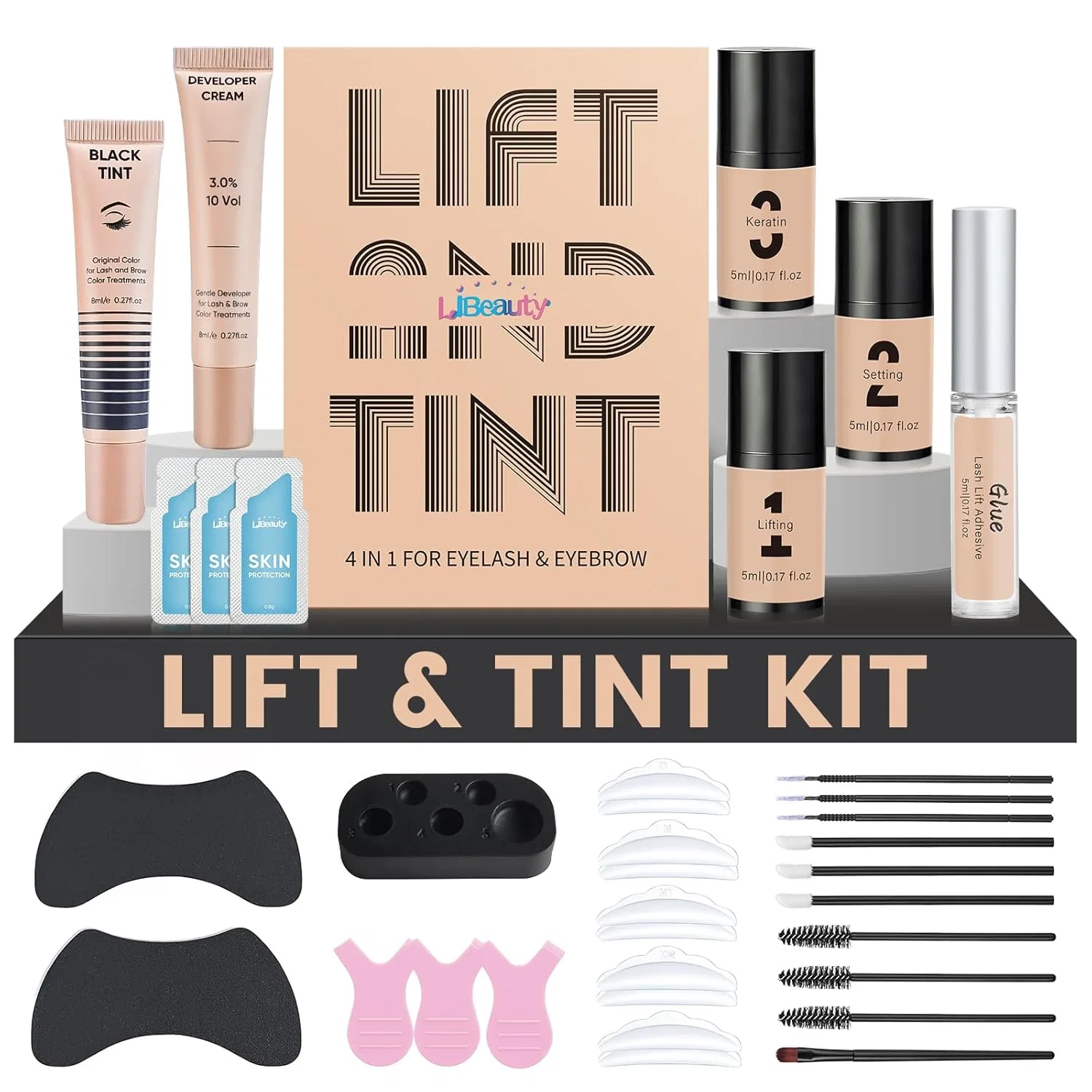Набор для ламинирования и окрашивания ресниц Libeauty Libeauty
