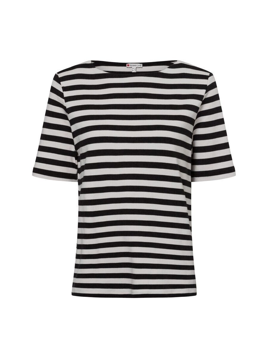 

Футболка STREET ONE Shirt, черный/белый