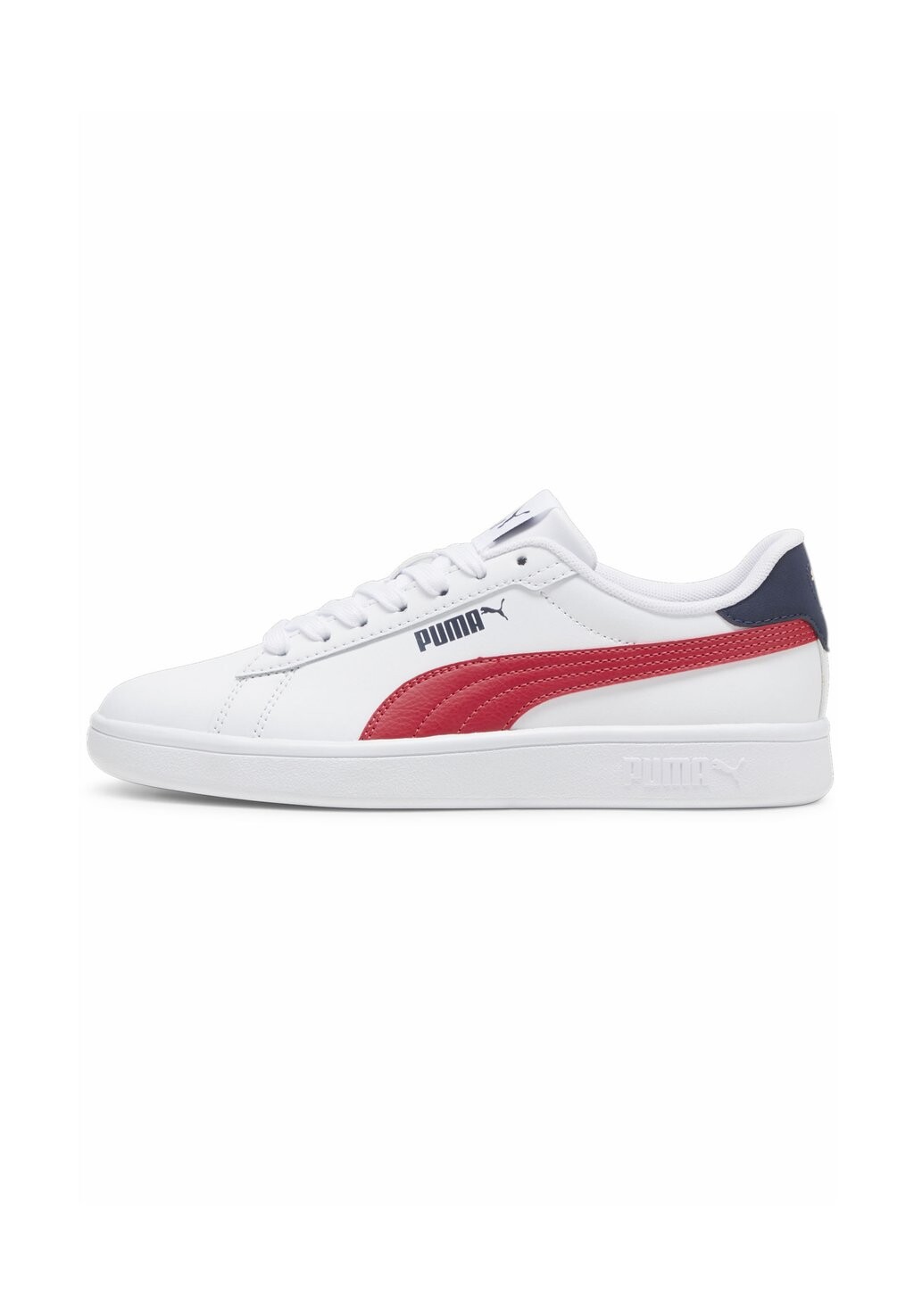 

Низкие кроссовки Smash 3 0 L Jr Unisex Puma, цвет white club redclub navy