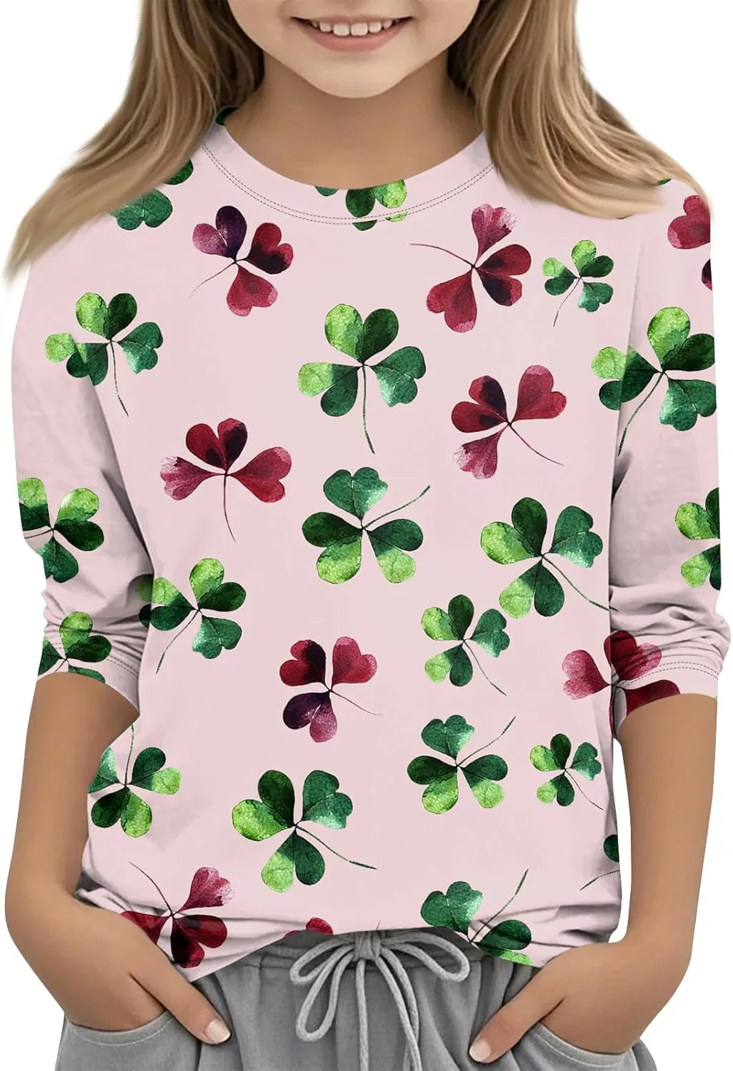 Футболка с принтом St. Patrick's Day, Generic, 2-pink