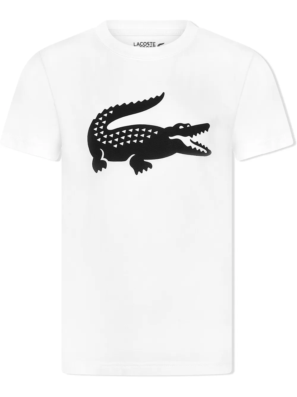 

Футболка с круглым вырезом и логотипом Lacoste Kids, белый