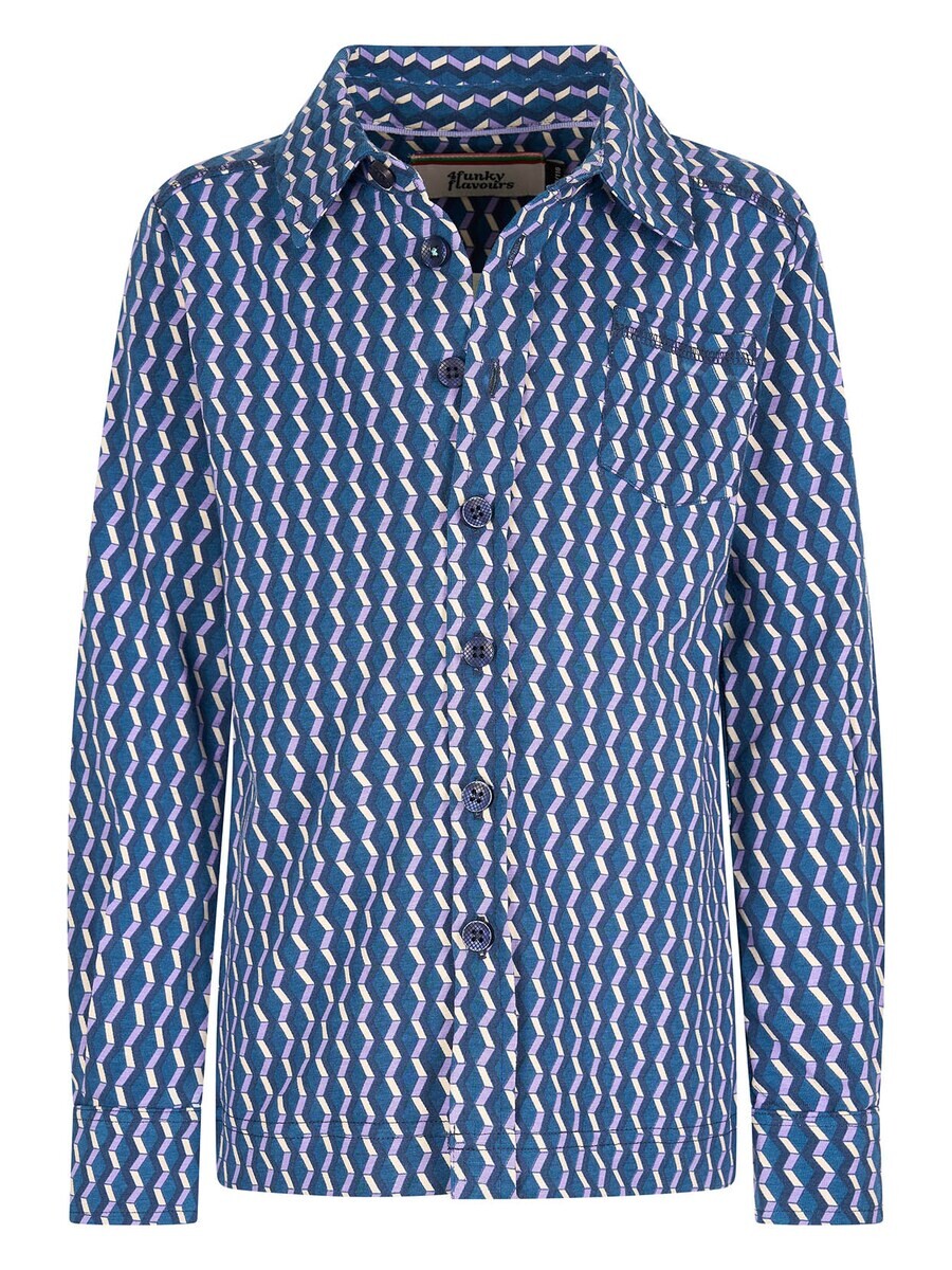 

Топ 4funkyflavours Regular fit Button Up 1The U, цвет Gentian