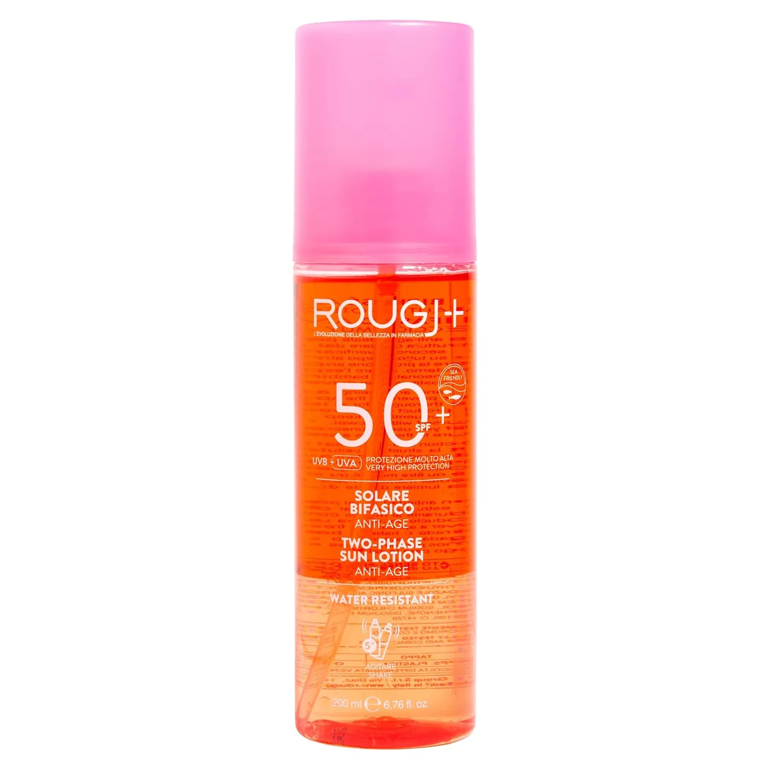 Двухфазный антивозрастной солнцезащитный крем для лица Rougj SPF 50+, 200 мл Rougj, Spf 50 200Ml