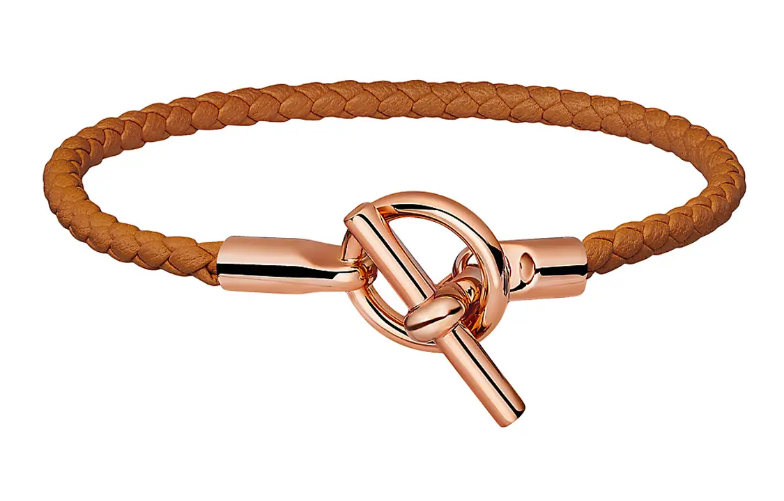 Hermes Браслеты Glenan с покрытием из розового золота, унисекс — фото 4
