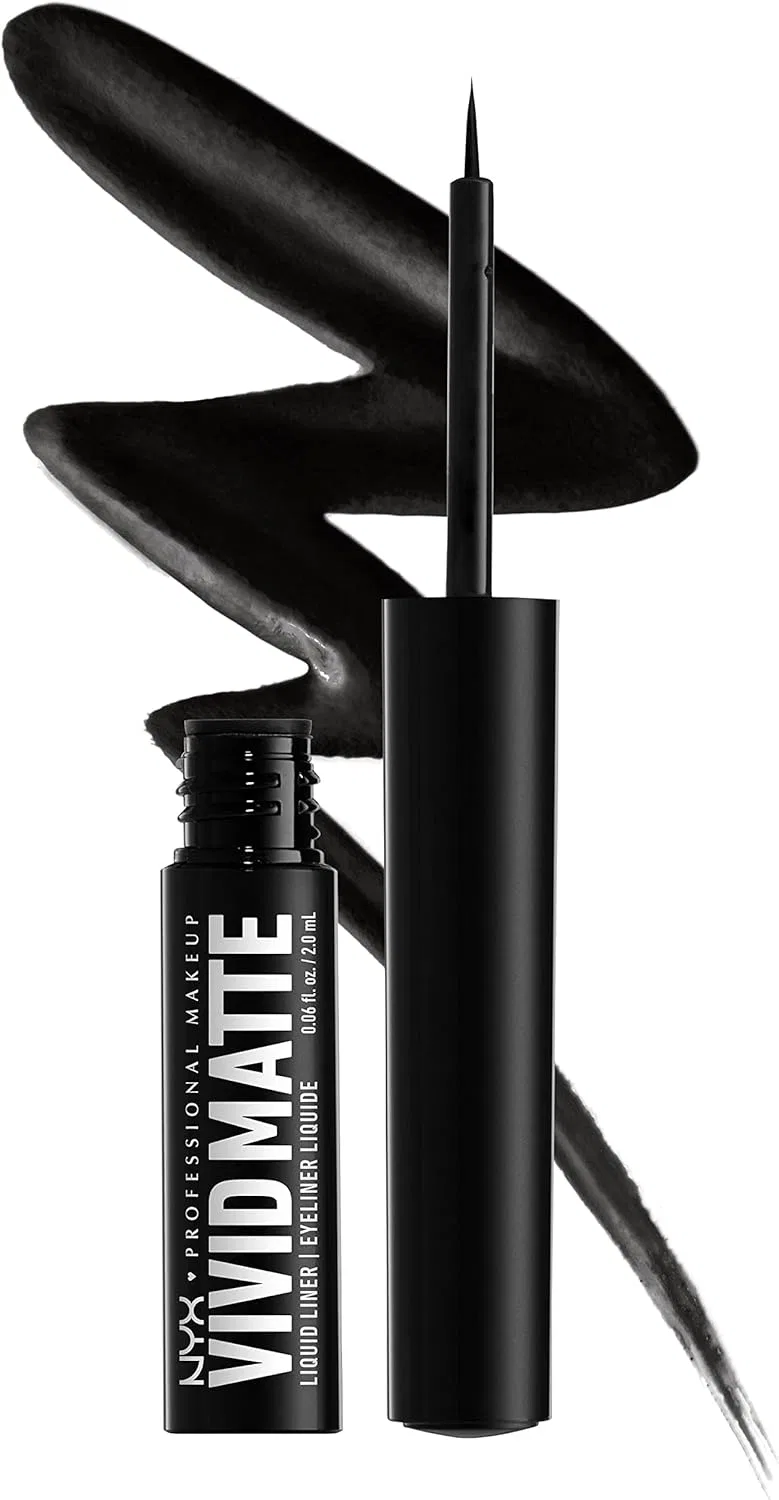 Подводка для глаз жидкая матовая Nyx Professional Makeup Vivid Matte Liquid Liner черный