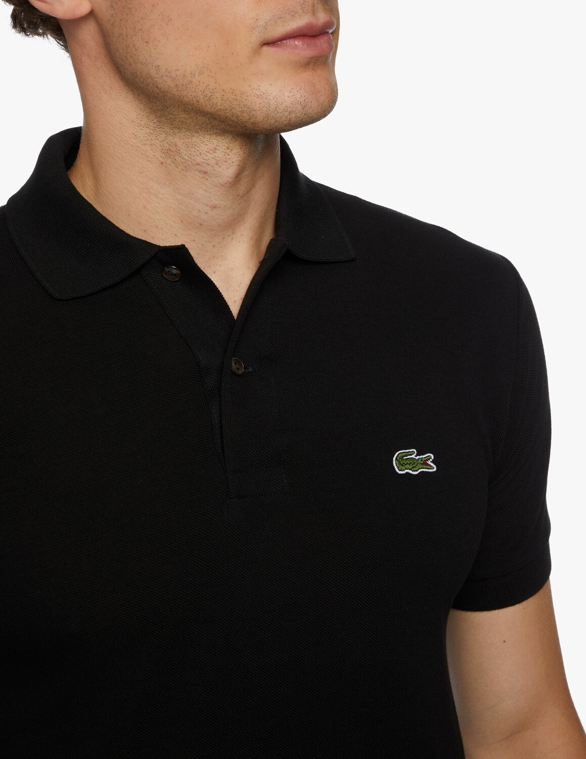 Поло Lacoste Классическое Nero — фото 4
