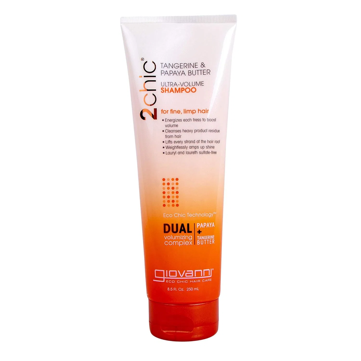 Шампунь для объема «2chic Ultra-Volume» с мандарином и папайей от Giovanni Cosmetics Giovanni