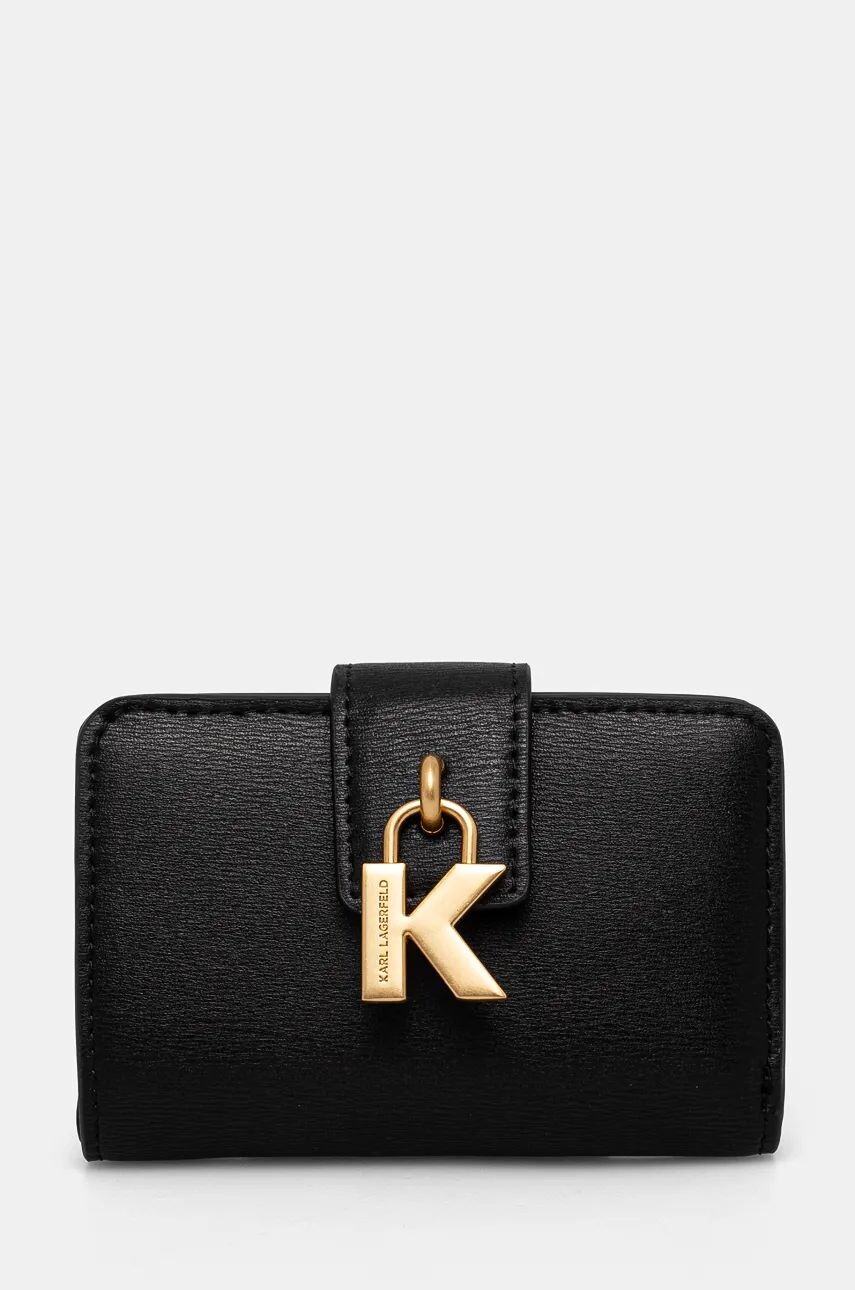 

Кожаный кошелек Карла Лагерфельда Karl Lagerfeld, черный