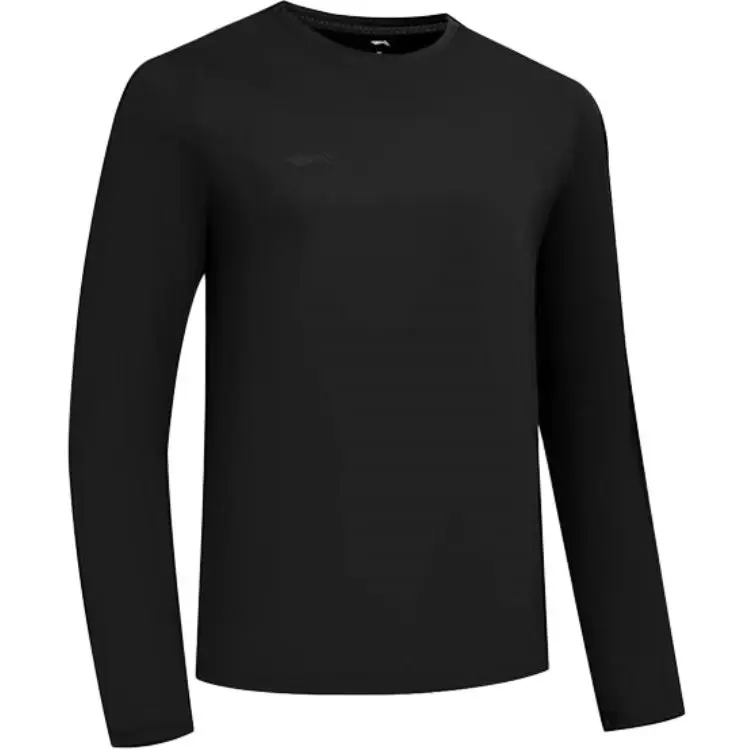 

Футболка Li-Ning мужская черная с круглым вырезом прямого кроя