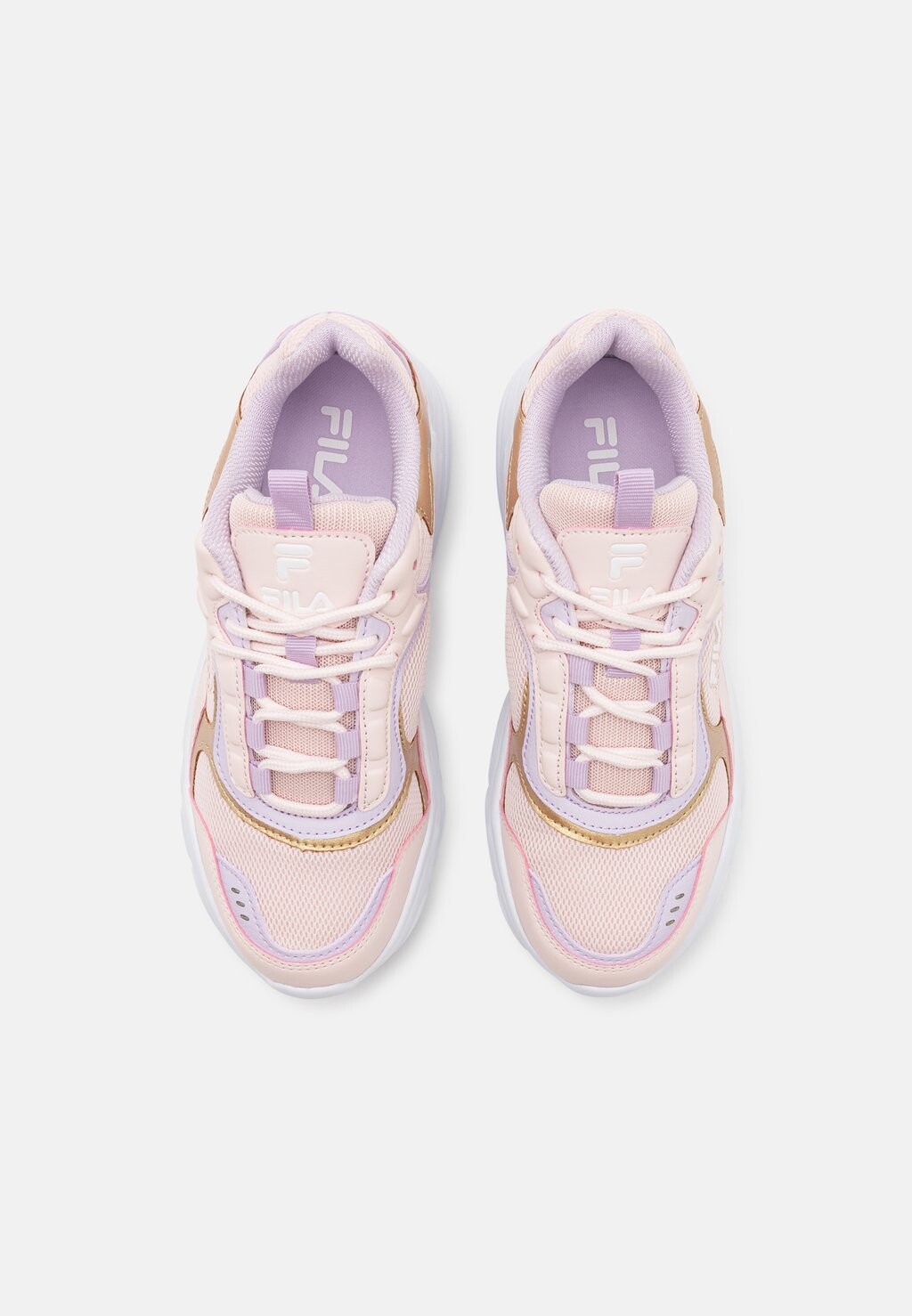 

Кроссовки на шнуровке COLLENE CB TEENS UNISEX Fila, светло-розовый