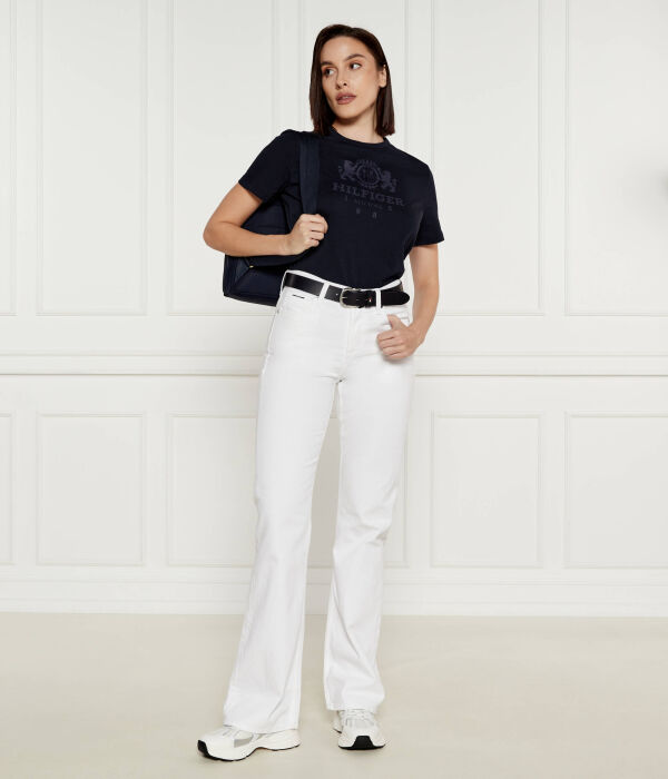Футболка женская Tommy Hilfiger с принтом, синий — фото 2