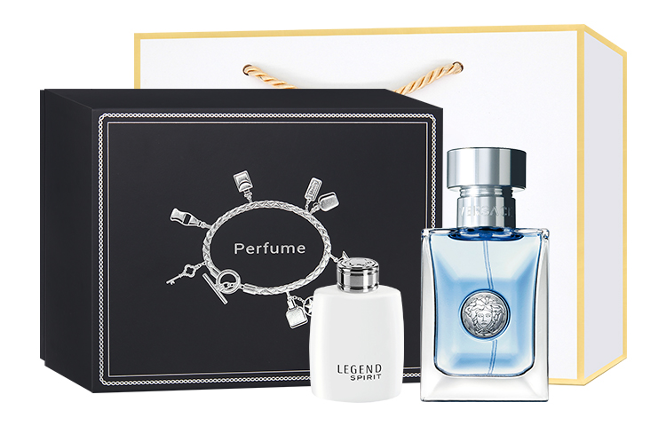Мужской парфюмерный набор Eau De Toilette 100ml + 10ml + косметичка VERSACE, homonymous men's box — фото 4