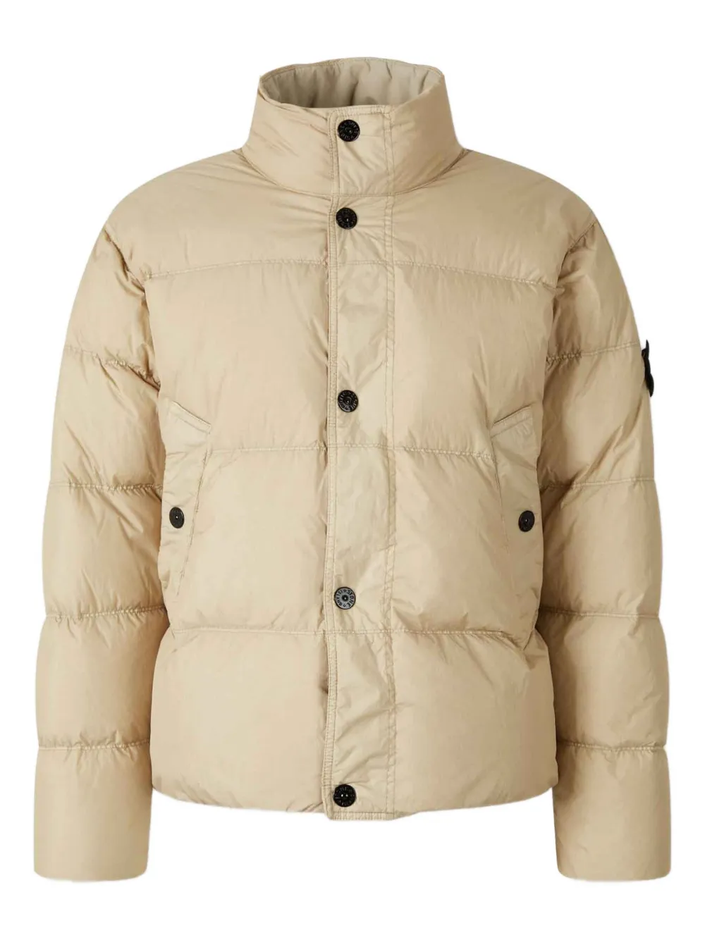 

Стеганый пуховик Stone Island, нейтральный