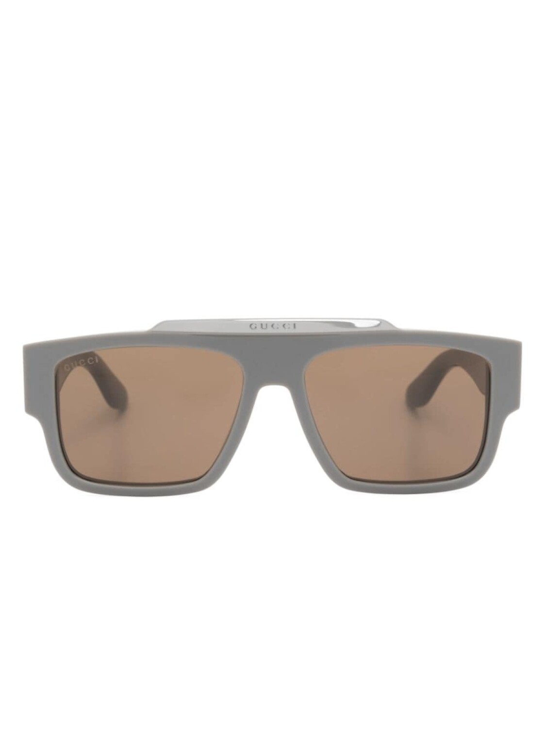 

Gucci Eyewear солнцезащитные очки с логотипом, серый