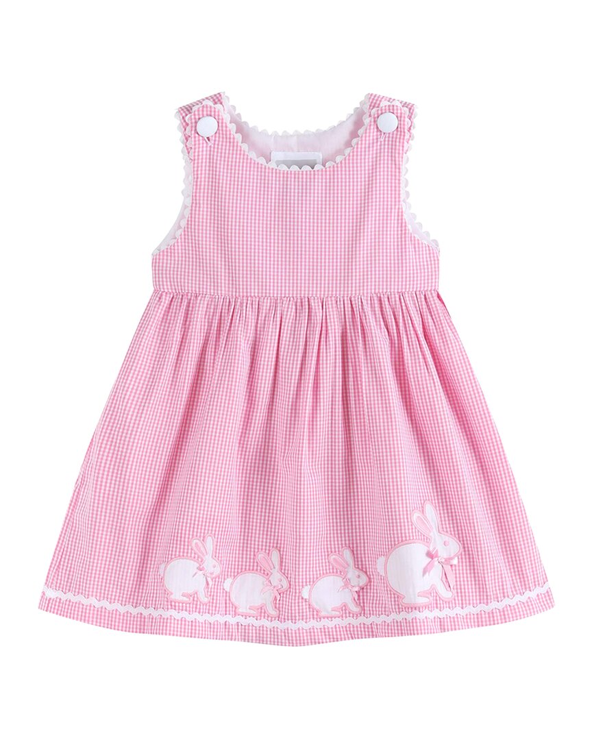 

Платье-футляр для семейного платья Lil Cactus Gingham Bunny, розовый