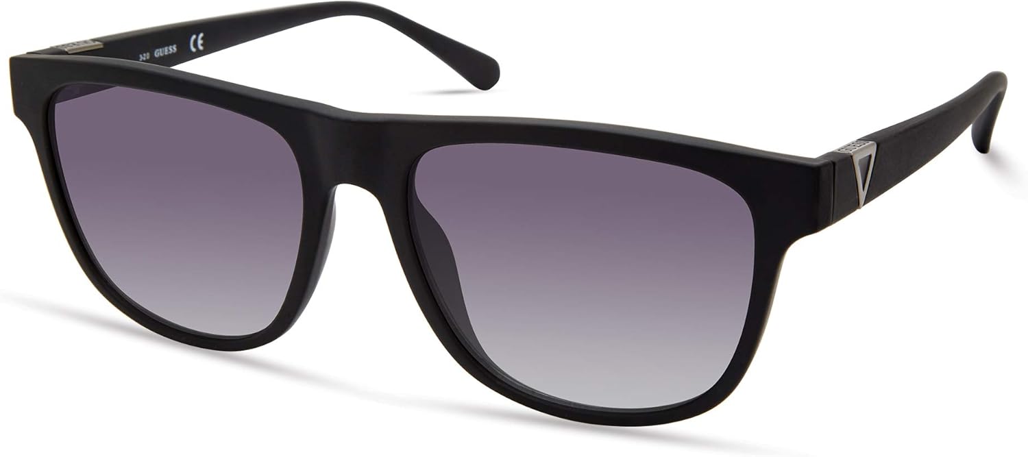 

GUESS мужские очки солнцезащитные Rounded Bottom Square, Matte Black