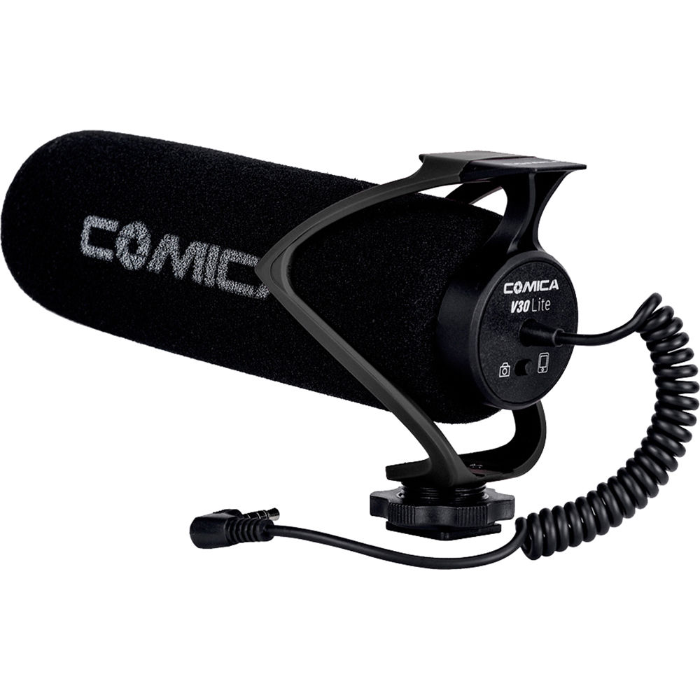 

Comica Audio CVM-V30 LITE B Микрофон-пушка для камер и смартфонов (черный)
