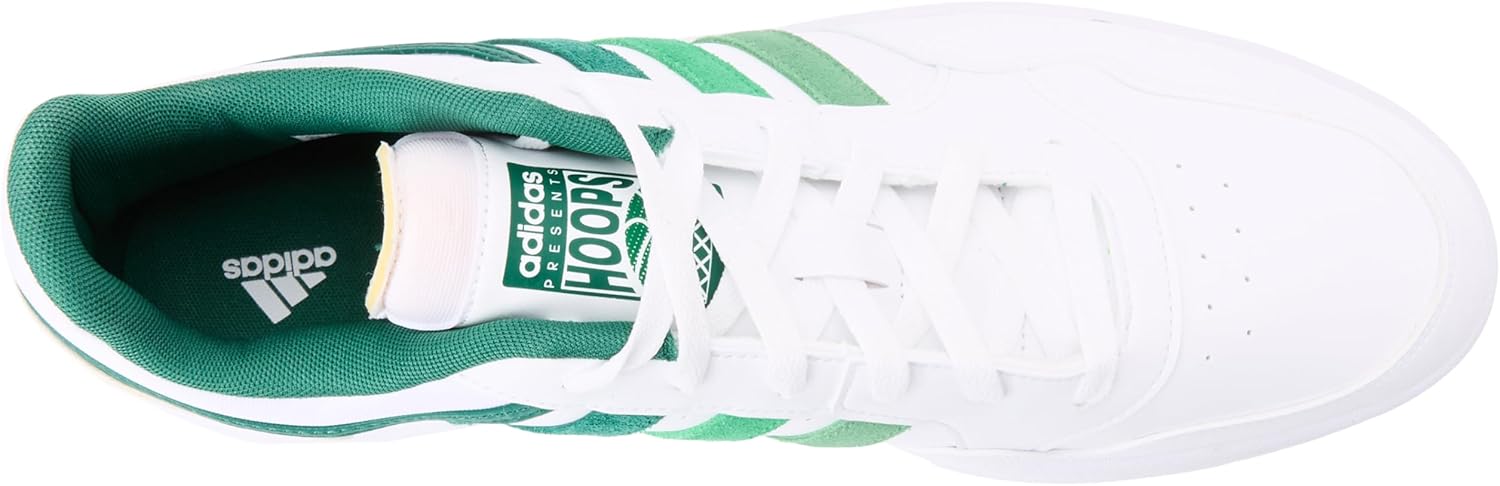 Мужские кроссовки adidas Hoops 3.0 Low Classic Vintage, белый/зеленый — фото 3