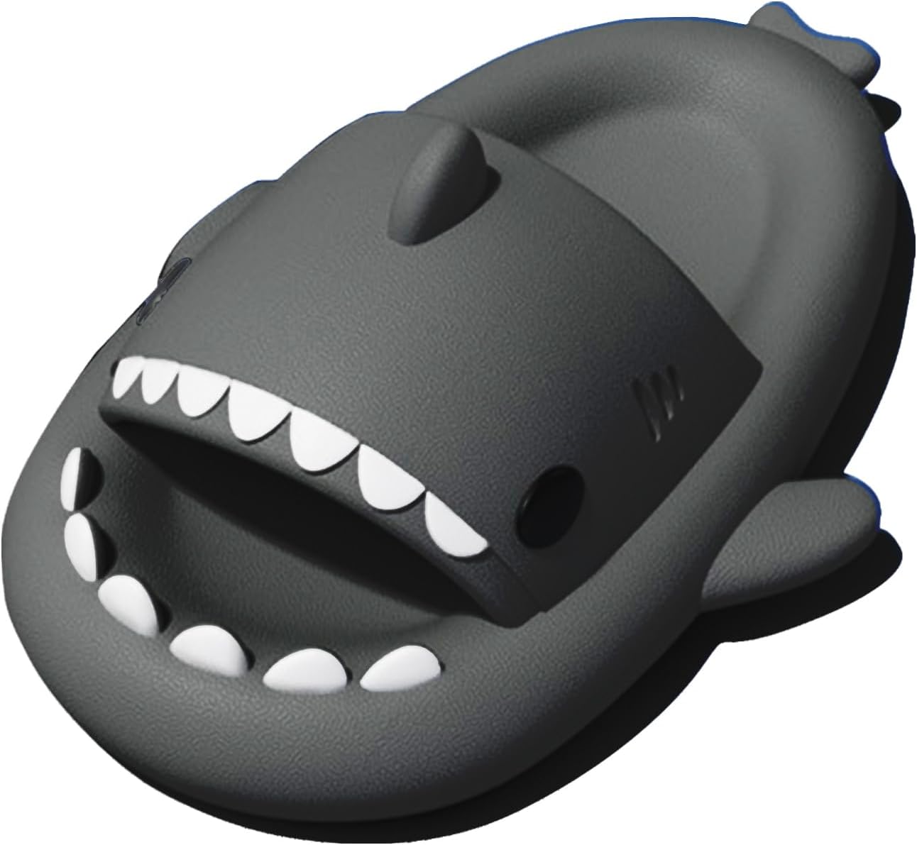 

Шлепанцы rosyclo Shark для женщин и мужчин, милые тапочки с акулой для взрослых и молодежи, мягкие легкие летние с антискользящей толстой подошвой, для пляжа, дома, с амортизирующей подошвой, для душа, для улицы и дома, темно-серый
