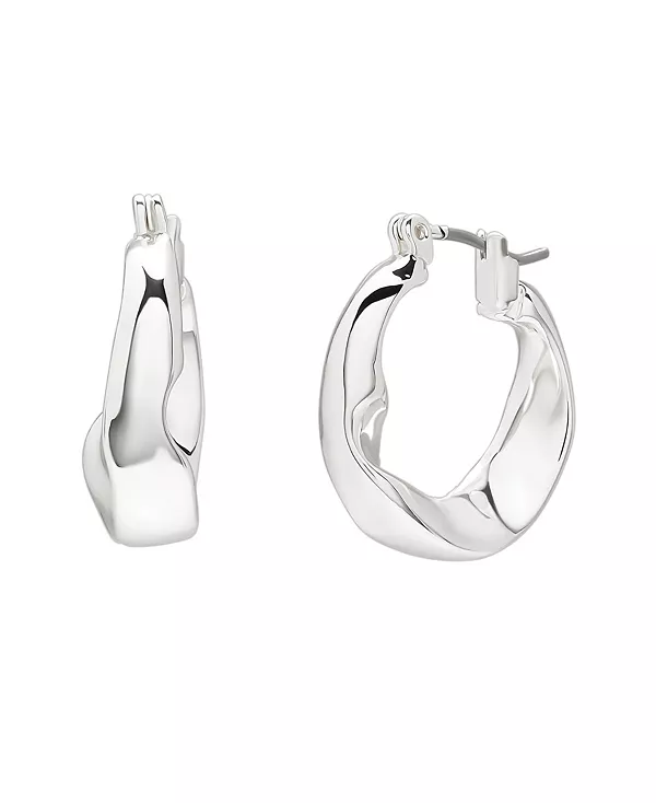 

Скульптурные маленькие серьги-кольца Robert Lee Morris Soho, silver