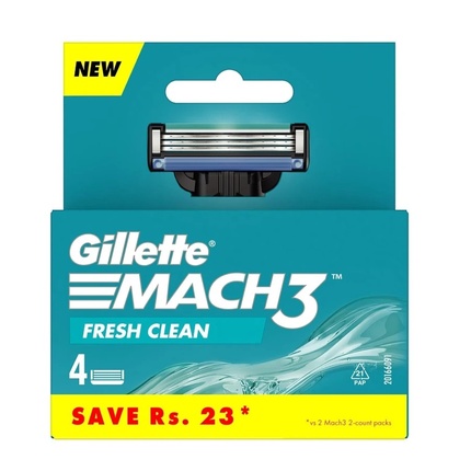

Лезвия Mach3 Fresh Clean, 4 шт. Gillette