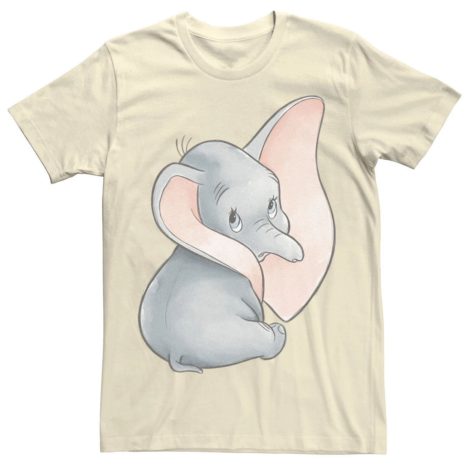 

Мужская классическая футболка с большими ушками и милым портретом Dumbo Disney