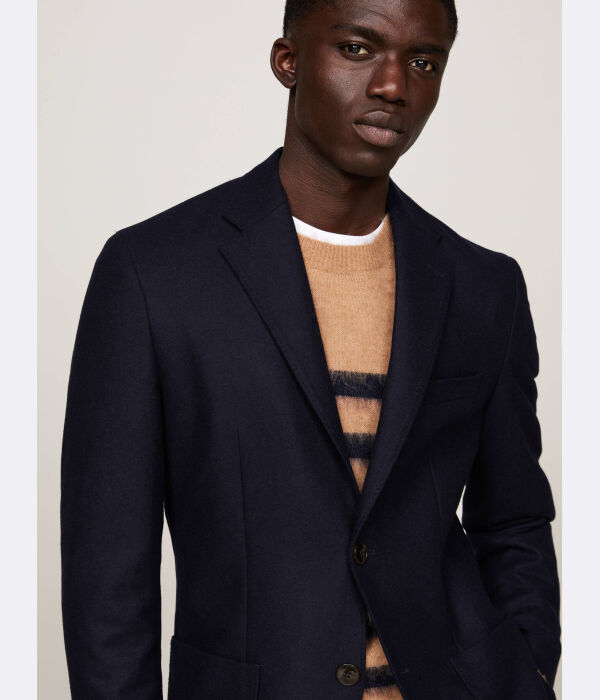 Пиджак шерстяной Tommy Hilfiger Slim Fit, синий — фото 4