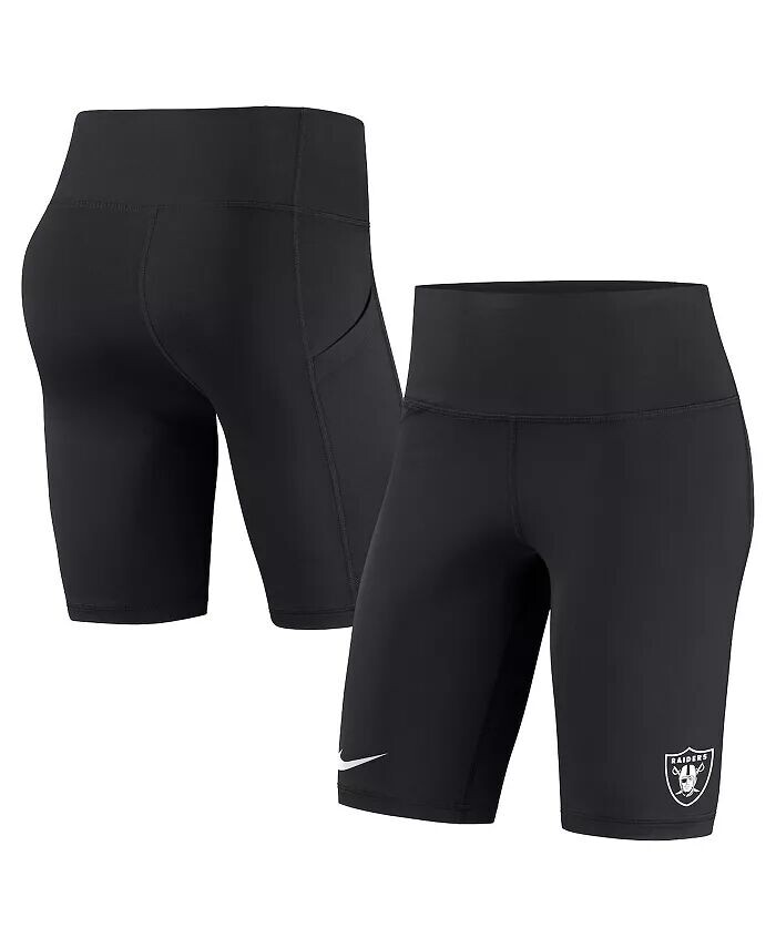 

Женские черные байкерские шорты Las Vegas Raiders Nike