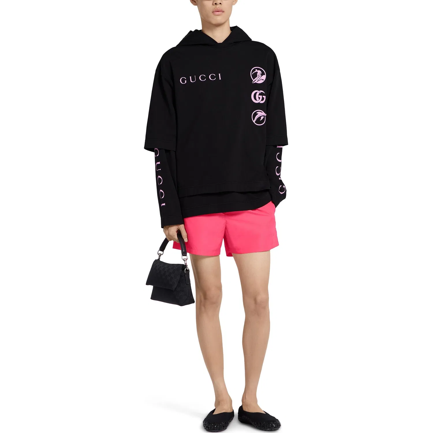 Толстовка мужская GUCCI SS25 Black, Черная — фото 3