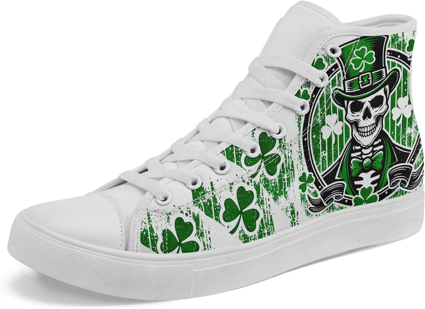 

Мужские стильные кроссовки на высокой подошве AWSOLE с черепом, текстильные, подарок для женщин, зеленые, удобные, дышащие, модные, повседневные, на плоской подошве, для прогулок