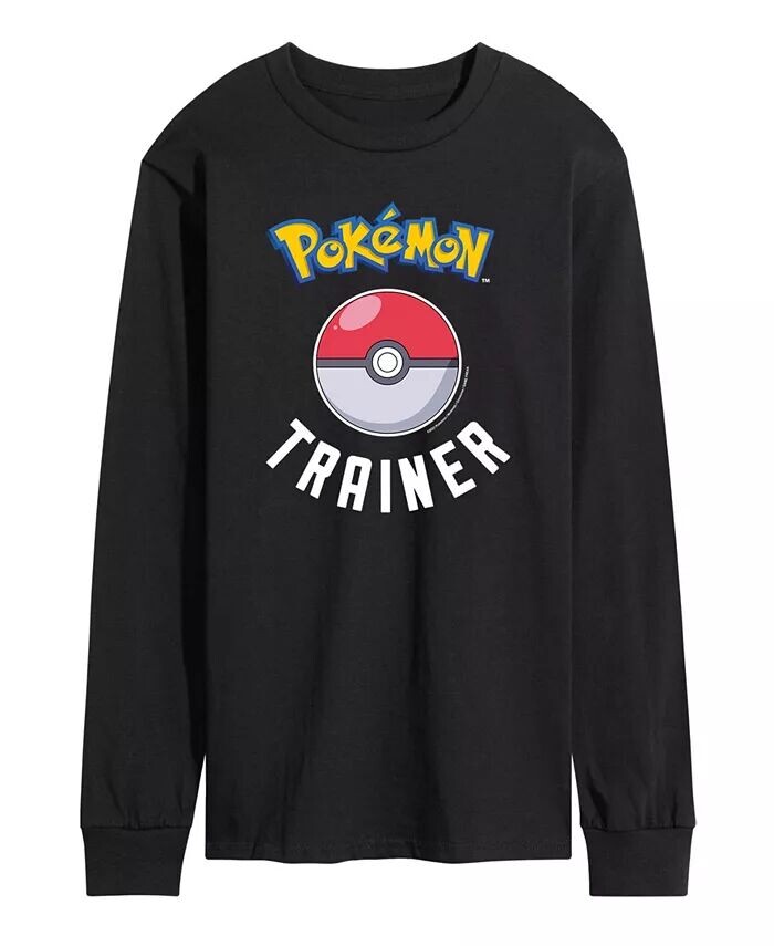 

Футболка мужская с длинным рукавом Pokemon Trainer AIRWAVES, черный