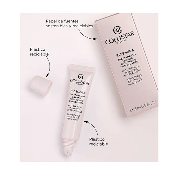 Лечение губ против морщин Rigenera Trattamento Labbra Anti-Rughe Rimpolpante Collistar, 15 ml — фото 4