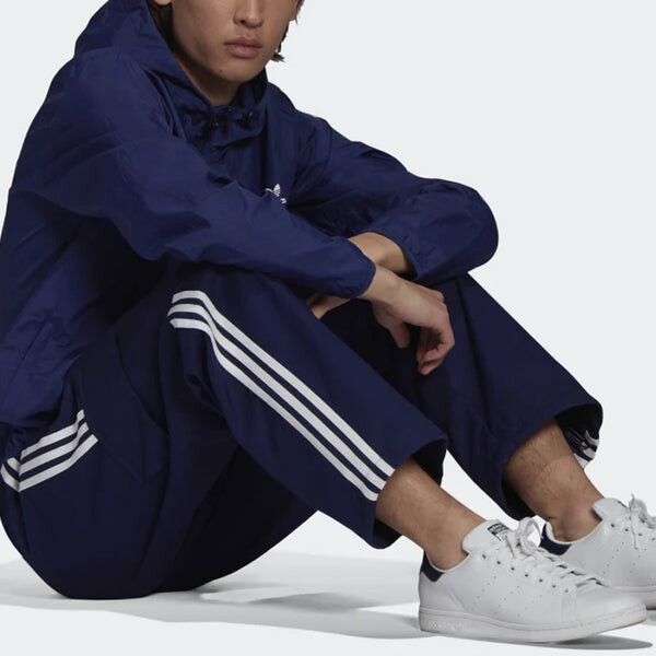 Спортивные штаны Men's adidas originals Logo Stripe Elastic Waistband Sports Cargo Autumn Blue Pants, синий — фото 4