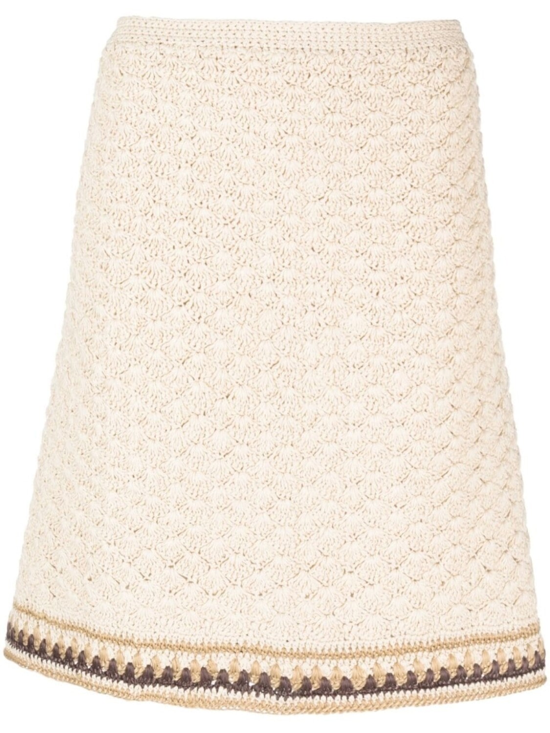 

Tory Burch трикотажная юбка с завышенной талией, нейтральный цвет