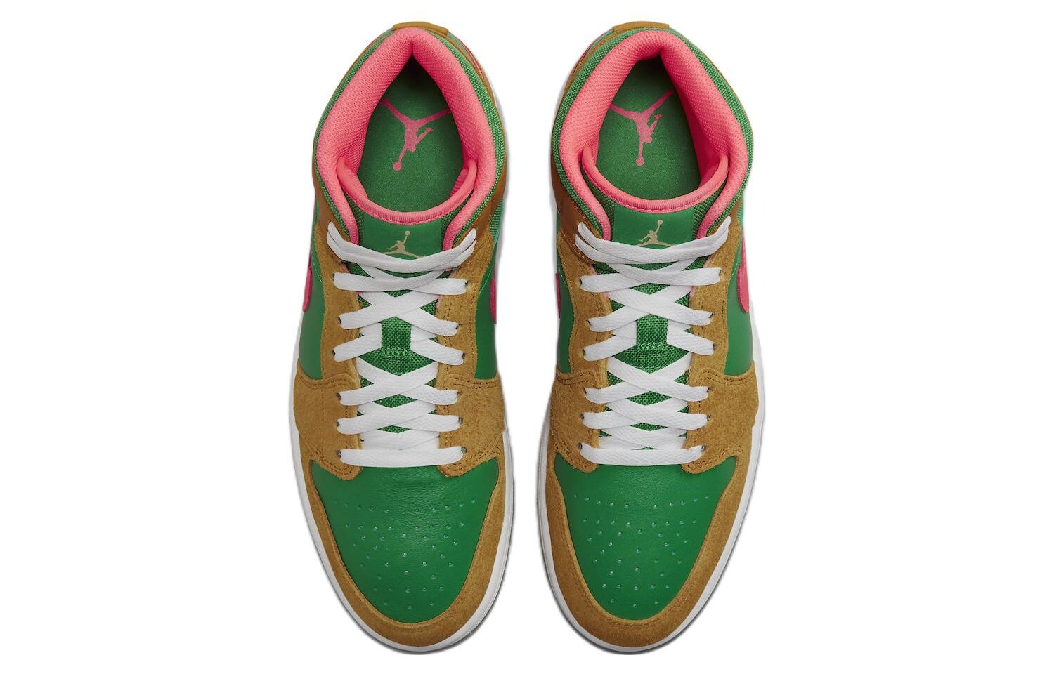 Кроссовки Jordan 1 Mid SE Wheat Watermelon — фото 4