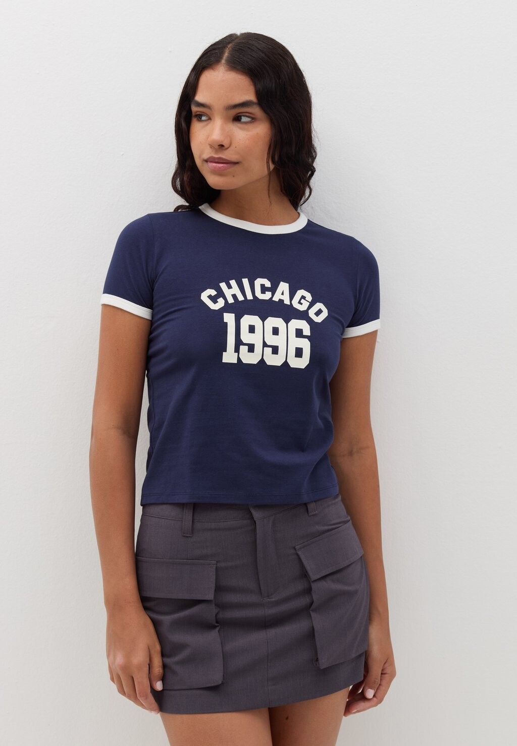 

Футболка с принтом B.ANGEL, темно-синий