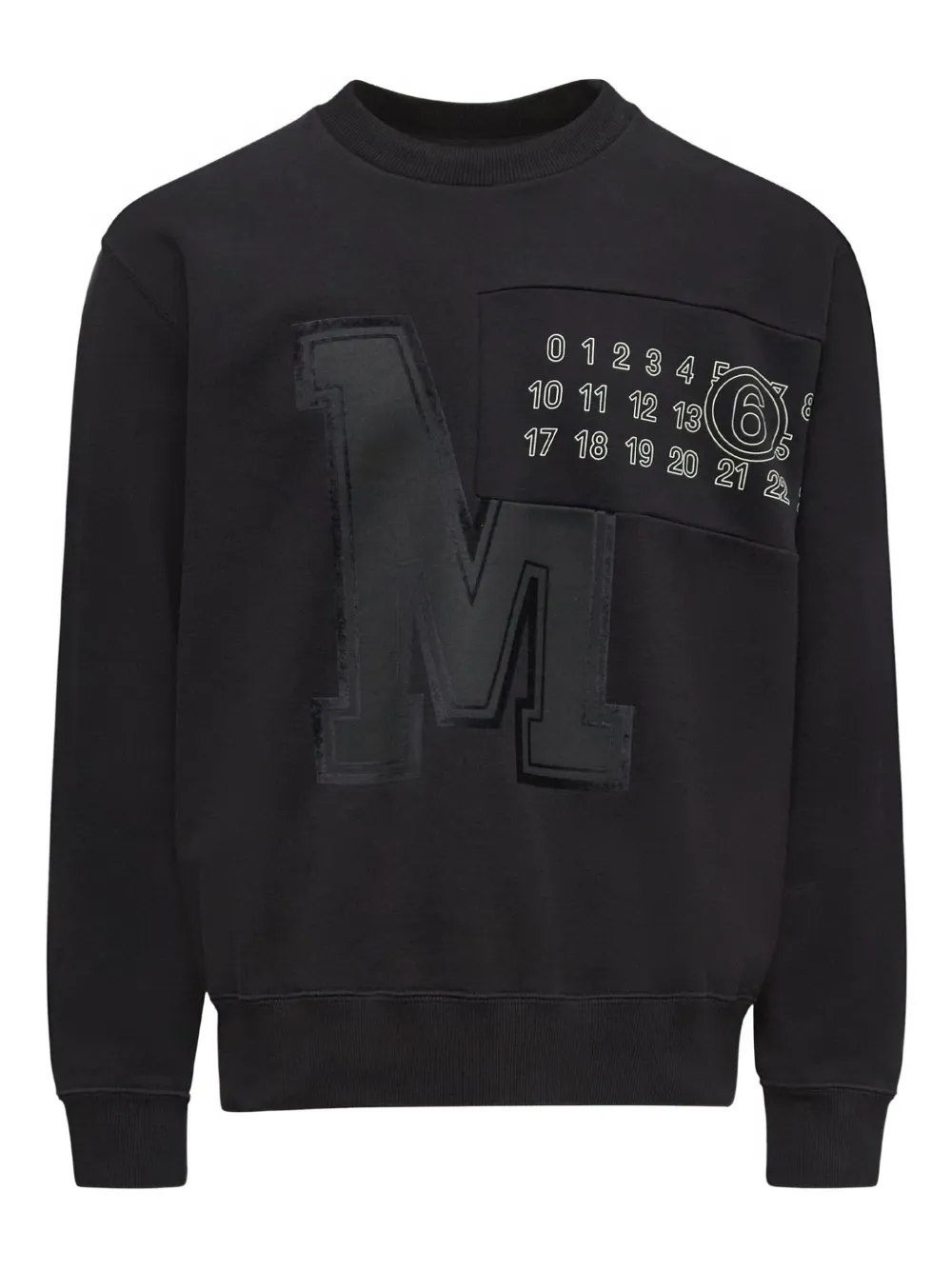 

Толстовка с логотипом MM6 Maison Margiela, черный