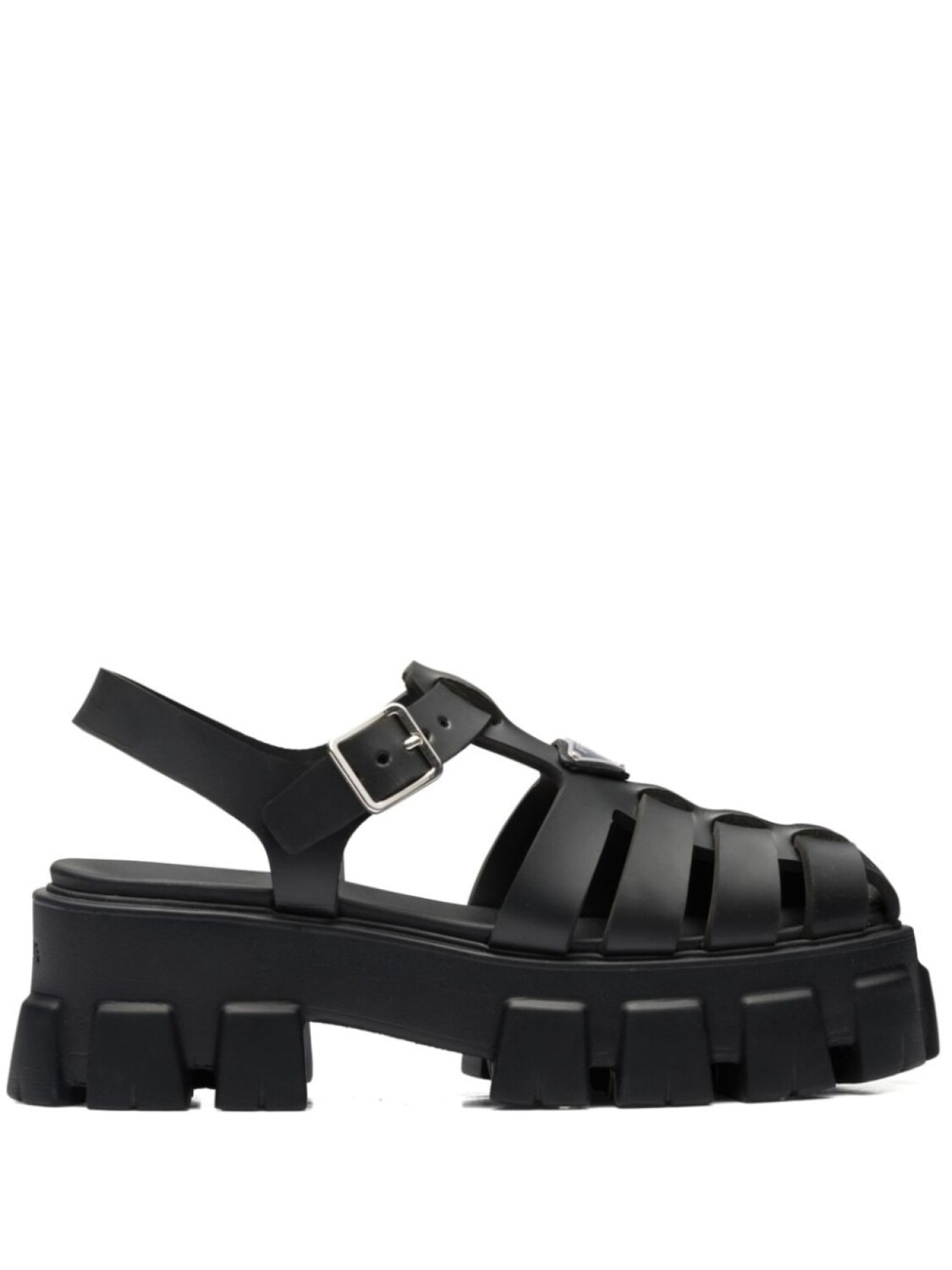 Prada босоножки на платформе, черный