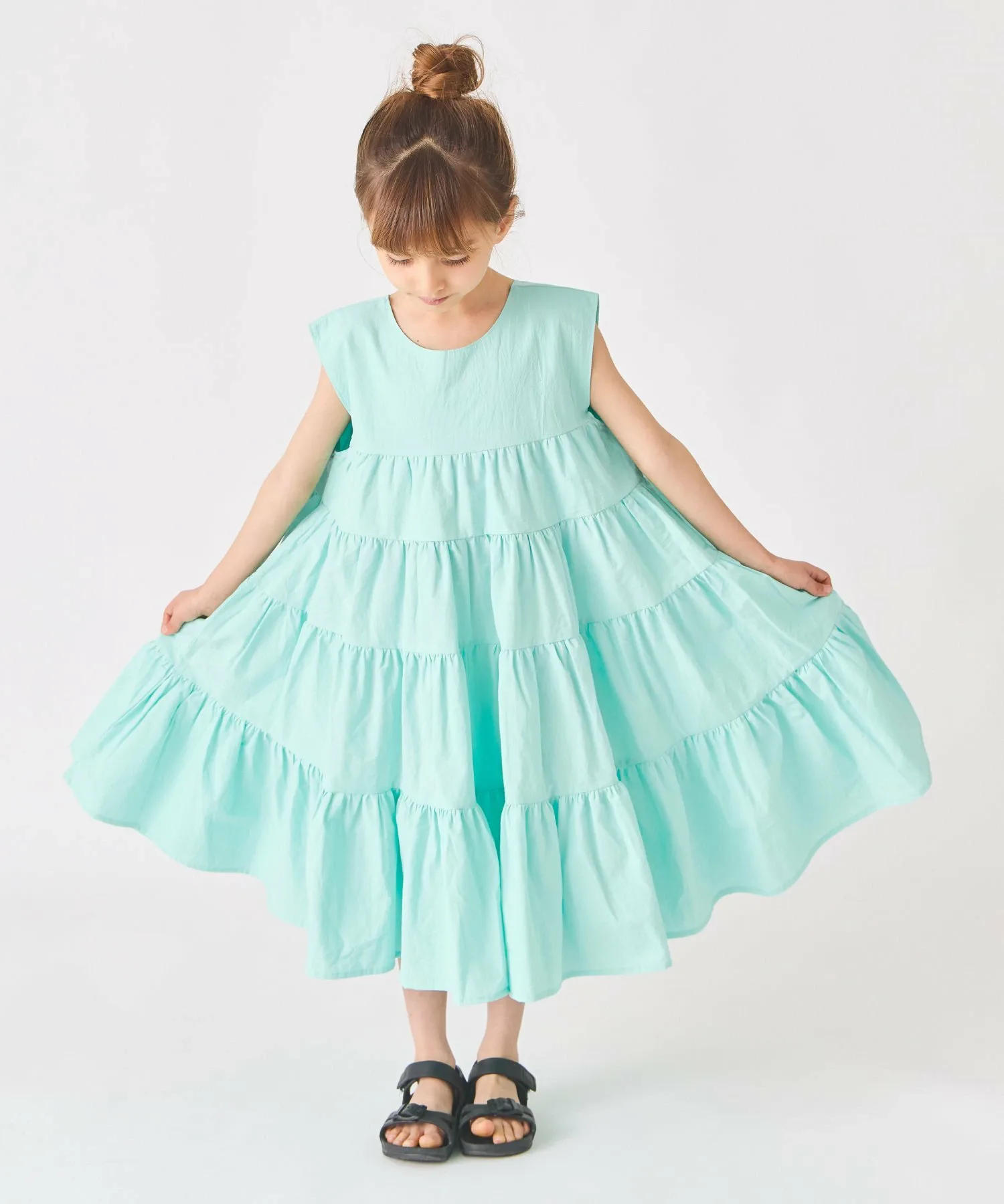 Многоярусное платье Ever Closet, mint