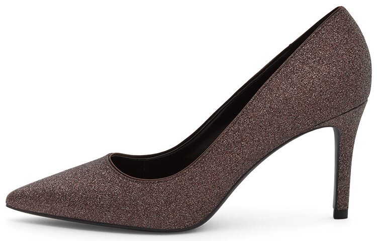 Туфли на высоком каблуке женские коричневые Charles&Keith