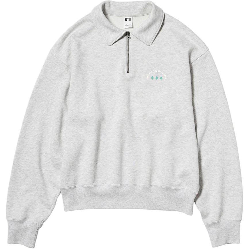 

Толстовка Labubu SS25 женская UNIQLO, серый